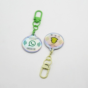 พวงกุญแจอีพ็อกซี่กันน้ำพิมพ์ลายด้วยเลเซอร์ พร้อมชิป NFC สำหรับโซเชียลมีเดีย แท็ก NFC สำหรับอินสตาแกรม บัตรคีย์การ์ดธุรกิจ - Product Image 6