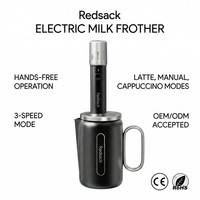 Espumador de Leche Recargable con Varilla Desmontable de Acero Inoxidable, Envío Rápido, para Bebidas como Matcha Latte, Chocolate Caliente y Frappé