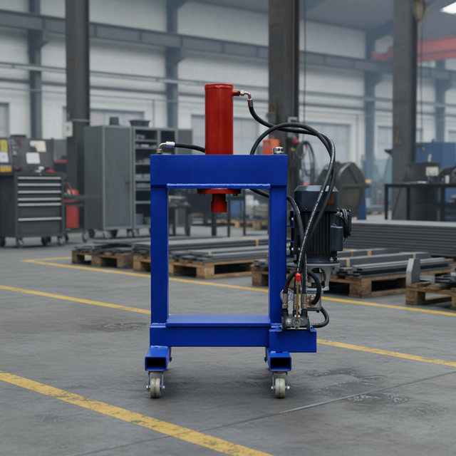Professional Customized Double Column Servo Hydraulic Press Rubber and Plastic Guillotine Belt Cutter with Pump
