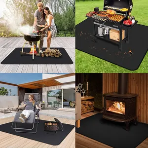 60X42 Inch Olie-Proof Waterdichte Bbq Gazon Rokers Gas Grills Dek Patio Open Haard Vuur Put Mat Onder Grill Mat Voor Buiten Grill