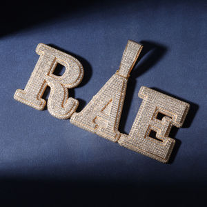 2023 New Trending Iced Out personalizza nome ciondolo gioielli Hip Hop collana con ciondolo con lettere personalizzate per la creazione di gioielli - Product Image 5