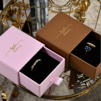 Boîte à bijoux en papier imprimé personnalisé finition brillante de luxe élégante rangement parfait pour les montres pour femmes colliers bagues accessoires