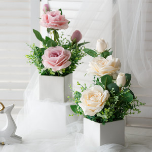 Arreglo de Flores Artificiales de Hortensia Mariposa de West Lake, Flores de Seda para Decoración de Sala de Estar y Mesa de Comedor, Estilo Nórdico - Product Image 2