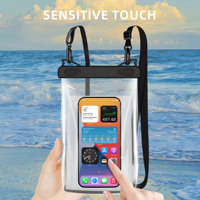 ZONYSUN nouveau Style pochette étanche PVC haute Transparent étanche téléphone sac étanche sac à bandoulière pour les Sports de plage