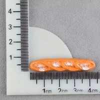 Cabochon à pain miniature artificiel pour la fabrication de bijoux Résine plate avec thème alimentaire Fournitures artisanales Modèle souvenir