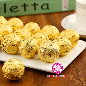 Großhandel Snack 24pcs Knusprige Nuss Erdnuss Schokoladen ball Candy Sweet Dark Milk Compound Goldene Schokolade - Product Image 6