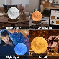 Lampe de table créative lune pour chambre chevet salon lampes de table atmosphère luxe chambre décor chambre lampe de nuit
