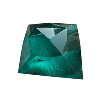 Tuile de verre bijou à facettes turquoise carrelage de mosaïque en verre biseauté de couleur verte décorations de bijoux en cristal 50x50 pour dôme en vitrail