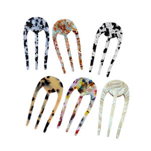 Épingles à <span class=keywords><strong>cheveux</strong></span> à trois dents pour femmes, coiffures larges, chignon épais, queue de cheval, pinces à <span class=keywords><strong>cheveux</strong></span> OEM, fourche à <span class=keywords><strong>cheveux</strong></span> en acétate en forme de U - Product Image 6