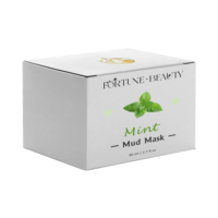 Masque de boue facial à la menthe végétalien anti-acné éclaircissant pour les pores des fruits avec logo