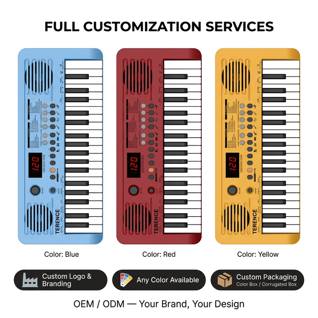 MK137 TERENCE 37 Key Mini Electronic Keyboard School Music Classroom Studio Music Supply Electronic Piano Bulk