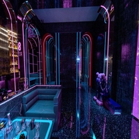 Meubles de bar LED pour discothèque, canapé LED tendance, mobilier de club, design de comptoir de bar pour discothèque