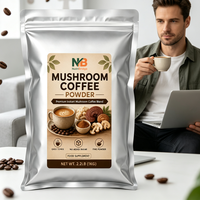 Poudre de café aux champignons pour la santé intestinale, mélange de 10 champignons, certifiée GMP, fabriquée en Chine