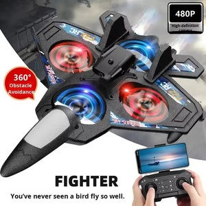 Avión de Combate RC 2.4G con Cámara, Avión de Control Remoto de Espuma EPP para Principiantes, Quadcopter de Vuelo Estacionario Estable, Juguete para Adolescentes - Product Image 3