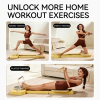 MURO Reformer de Pilates pliable 9 en 1, planche de fitness multifonctionnelle pour la maison