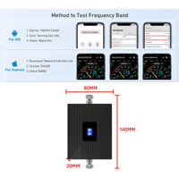 Amplificador de Señal Celular 4G 700/800/850/900/1700 1900/1800/2100/2600MHz para SS73-B7, Mini Amplificador Portátil para el Hogar, Cobertura de 300-500 m², FCC/CE