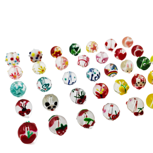 Perles de verre colorées Miaoy, cordon, cœur rond féminin, bracelet de table de sable, collier, boucles d'oreilles, accessoires - Product Image 1