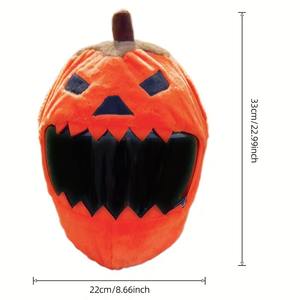 Motorcycle Motorcycle Helmet <b>Cover</b> Pumpkin Devil <b>Head</b> <b>Cover</b> Decoration Halloween Decoration - Product Image 4
