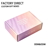 Caja de Envío de Cartón Corrugado Rosa y Morado con Logotipo Personalizado, Venta al Por Mayor Directa de Fábrica, Caja de Embalaje con Inserto de Cartón para Productos de Cuidado de la Piel