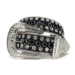 Personnalisé Bling Bling Strass Diamant Ceintures Western Cowgirl Cristal clouté Pu <span class=keywords><strong>Ceinture</strong></span> En Cuir pour Hommes Cinto De Strass - Product Image 2