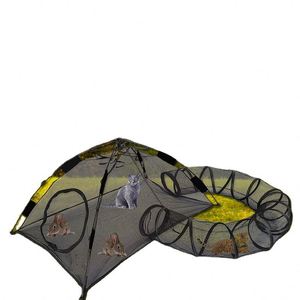 Fábrica BSCI, Venta al por Mayor de Tiendas de Campaña Automáticas para Mascotas con Túnel Redondo, Corralito para Animales Pequeños con Bolsa de Transporte, Fácil de Plegar, para Jugar al Aire Libre - Product Image 1