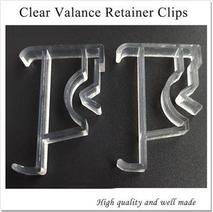 Clips ouverts supérieurs et inférieurs de bonne qualité pour stores romains Clip en plastique Installation extérieure - Product Image 2
