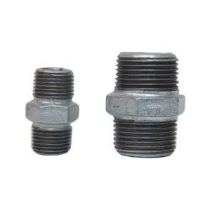 3/4 Mechanical joint nipple gi pipe fitting galvanized cast malleable iron fittings nipple