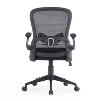Chaise de bureau ergonomique de direction, avec accoudoirs réglables, siège pivotant, dossier en maille, pour le bureau à domicile