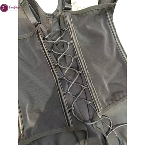 Body gainant sans couture pour femme avec soutien-gorge intégré, contrôle <span class=keywords><strong>du</strong></span> ventre, fermeture réglable à crochets et laçage au <span class=keywords><strong>dos</strong></span> - Product Image 5