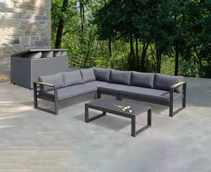 KT3070 prezzo di fabbrica design moderno divano da esterno mobili a forma di l divano set design esterno