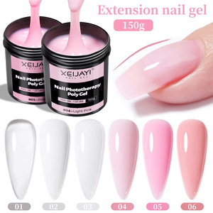 Proveedor OEM Etiqueta Personalizada al Por Mayor 100g 150g Líquido Acrílico Constructor Esmalte de Uñas Duro 18 Colores Gel UV de Construcción para Extensión de Uñas - Product Image 6