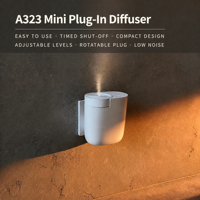 Diffuseur d'arômes intelligent SCENTA pour la maison, électrique, sans eau, contrôlé par application, rechargeable, à brancher au mur, en plastique.
