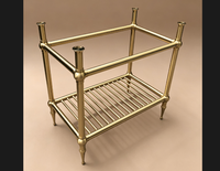 Meuble sous-vasque personnalisé en laiton, accessoire de salle de bain haut de gamme, meuble-lavabo de luxe pour villa, console de maquillage, style victorien