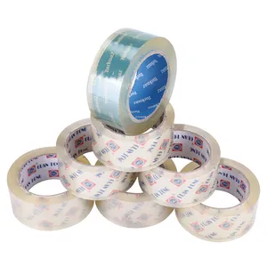 Transparent Adhesive Tape OEM Customized Packaging Waterproof Carton Sealing Transparent Super Clear Adhesive Packing Tape Cinta