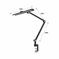 Lampe de bureau LED avec base, 95 CRI, gradation tactile/à distance, design anti-éblouissement, pliable, en métal, idéale pour la chambre, le bureau