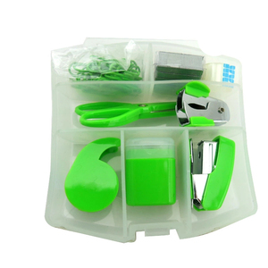 Thấp moq mới nhất Hot Bán Quà Tặng <span class=keywords><strong>8</strong></span> trong <span class=keywords><strong>1</strong></span> Mini staplers PP hộp nhựa Máy tính để bàn văn phòng văn phòng phẩm <span class=keywords><strong>Set</strong></span> cho sinh viên trẻ em - Product Image 1