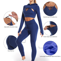 Großhandel Workout Kleidung mit Logo Trainings anzug Frauen 2 Stück Yoga-Sets Print Frauen Sporta nzug Fitness Sportswear