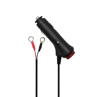 1 pièce, câble universel pour voyant lumineux de 10 pieds/3 m, moto, camion, voiture, prise allume-cigare, chargeur de voiture 12-24V 5A, garantie 1 an