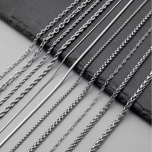 Stainless Steel Unisex Necklace <strong>Chain</strong> Trendy <strong>Link</strong> <strong>Chain</strong> with Geometric Design 18K Gold Plated Factory Wholesale - Product Image 5