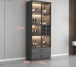 Brottar 65 \ "ตู้ Curio ติดไฟ4ชั้น, เคสกระจกสีดำเซ็นเซอร์ร่างกายมนุษย์ประตูกระจกสำหรับของเล่นหนังสือสะสม3สี - Product Image 4