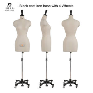 BEIFUFORM Offre Spéciale japonais taille Standard 7A femme en fibre de verre Mannequin réaliste demi-corps femmes robe forme grande hanche modèle - Product Image 5