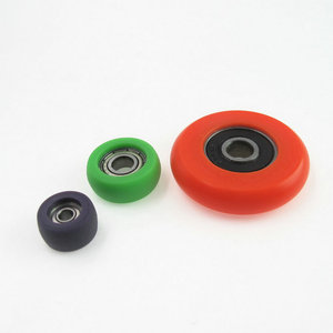 Sliding door wheels 626ZZ round plastic nylon roller bearing wheel for rowing seat