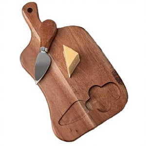 Planche à découper pliable en bois de style nordique avec poignée, épaisseur 1,5 cm, compatible lave-vaisselle, pour steak, pain, aliments complémentaires pour bébé, fruits - Product Image 2