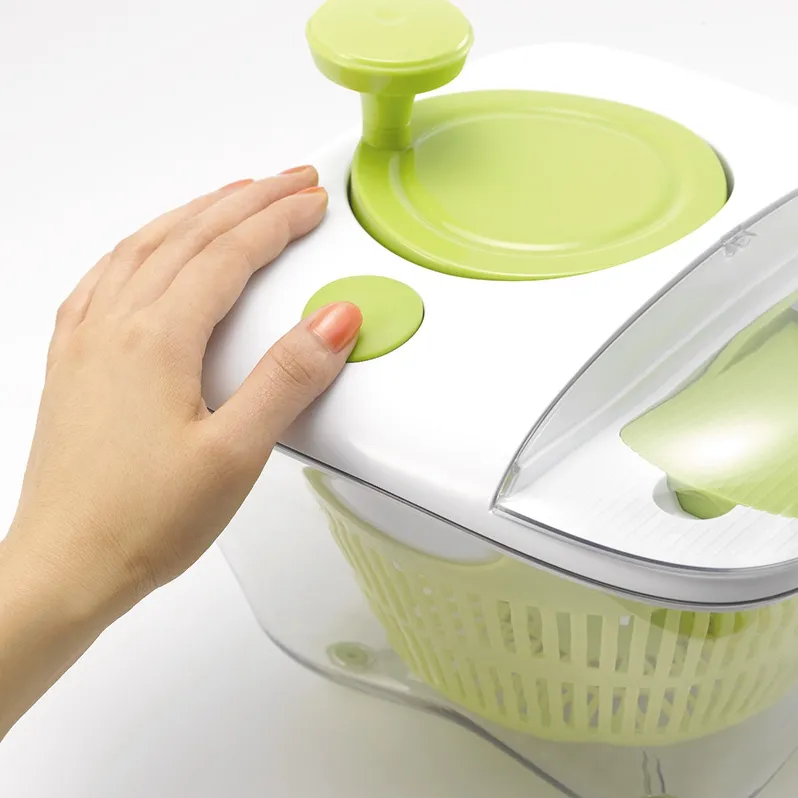 サラダスピナー野菜スピナードライヤー付きスライス調理セット再利用可能な環境にやさしいキッチン用品セット
