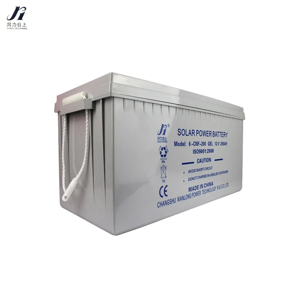 Wanlong Power 12V 200ah 210ah deep cycle battery maintenance free gel storage batteries