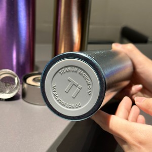 Titanium Vacuum Cup Double Wall Insulated With <b>Tea</b> Strainer Portable Gift Cup - Product Image 1