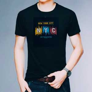 เสื้อยืดแขนสั้นสำหรับผู้ชายเสื้อยืดสั่งทำ100% ผ้าฝ้ายพิมพ์ลายสกรีนได้เอง - Product Image 4