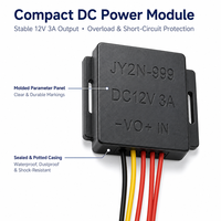 Module d'interrupteur à capteur tactile avec câble de connexion mâle-femelle pour bande lumineuse LED de miroir de salle de bain