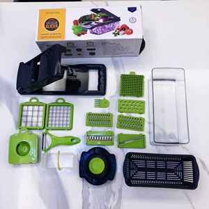 Multifunctional Manual 1 Hand Operated <b>Vegetable</b> Mandoline <b>Slicer</b> Stainless Steel Blades Dishwasher Safe Onion <b>Cutter</b> - Product Image 6