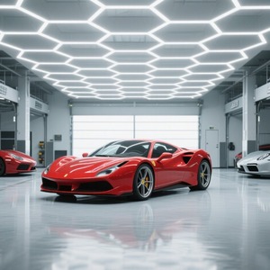 Led hexagrid ánh sáng bóng đèn cho Nhà để xe văn phòng ngoài trời Kho & hội thảo DC cung cấp điện - Product Image 6